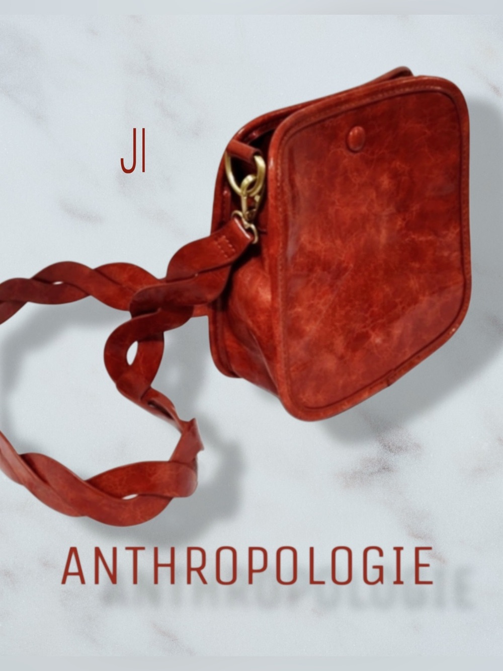 ANTHROPOLOGIE Bette Vegan Leather Crossbody